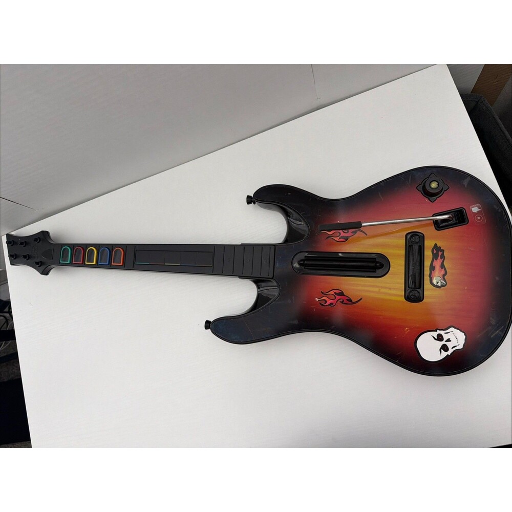 Guitar Hero RedOctane 95457.805 Xbox 360 Controller Sunburst Tested